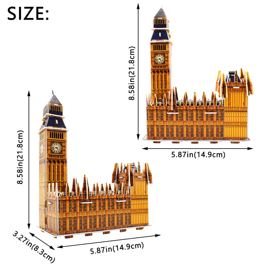 Puzzle big ben illuminé 3d