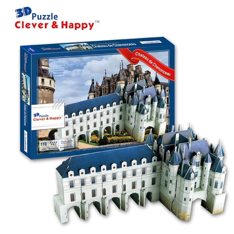 Puzzle 3d chateau de chenonceau