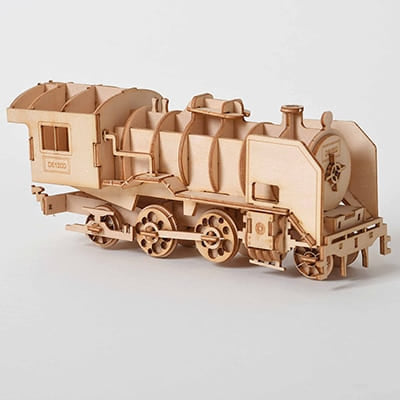 Puzzle 3d bois train