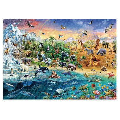 Puzzle animaux du monde