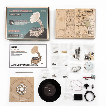 Puzzle 3d gramophone