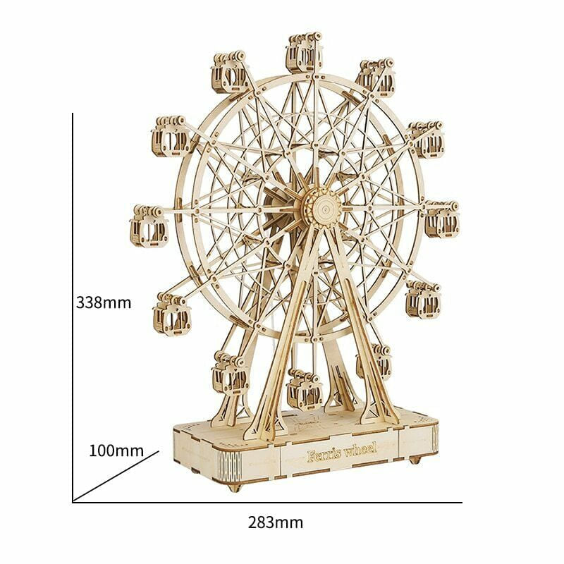 Puzzle bois grande roue 3d