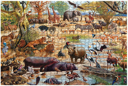 Puzzle animaux de la savane