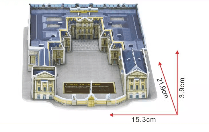 chateau de versailles puzzle 3d