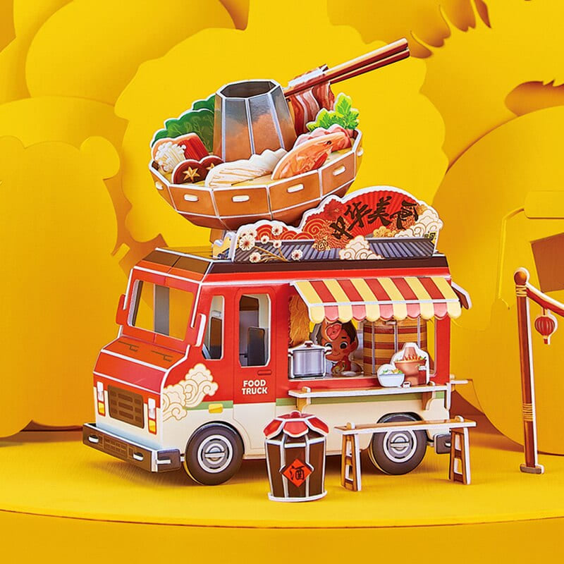 Puzzle 3d food truck