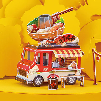 Puzzle 3d food truck