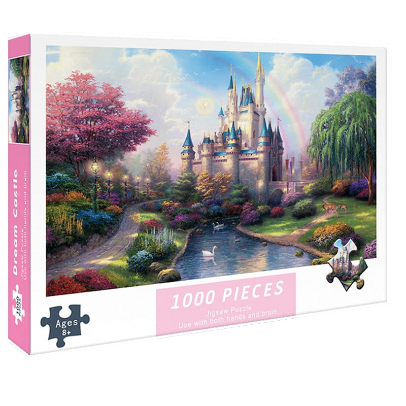 Puzzle château arc-en-ciel 1000 pièces