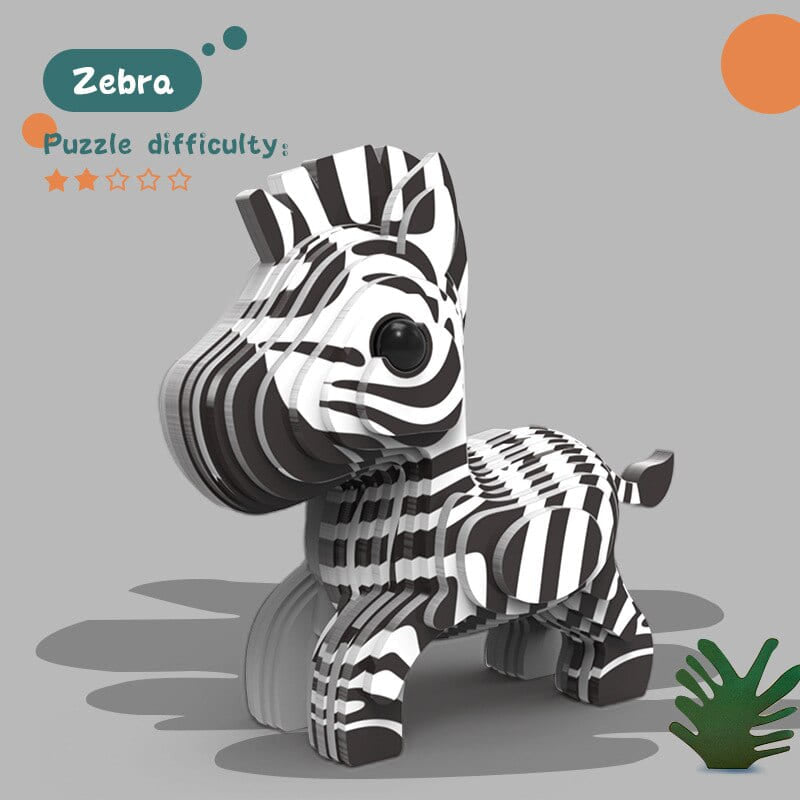 Puzzle 3d carton animaux