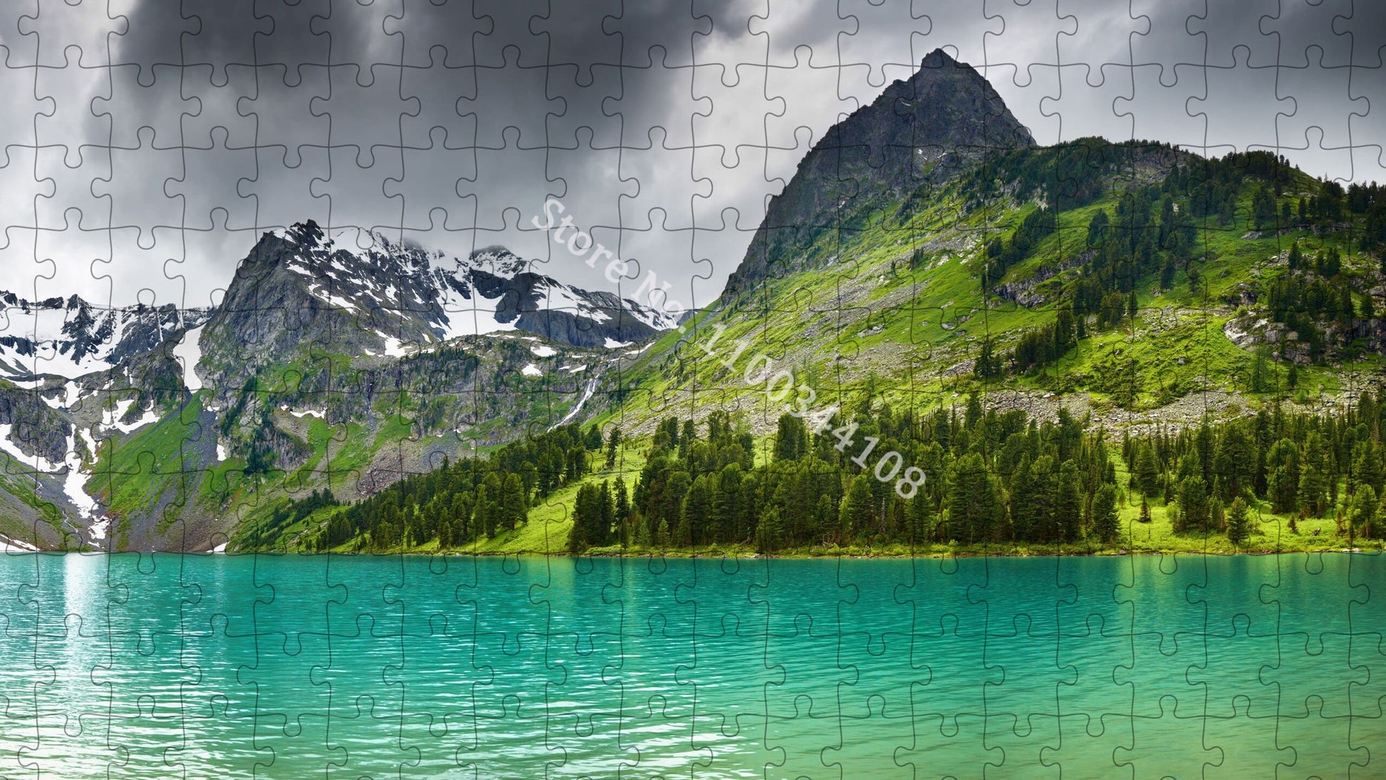 Puzzle 1000 pièces paysage montagne