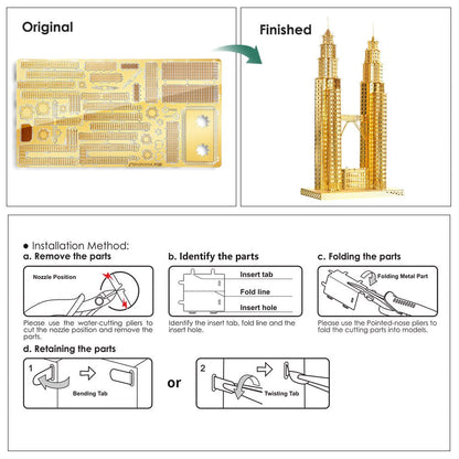 Puzzle 3d twin towers