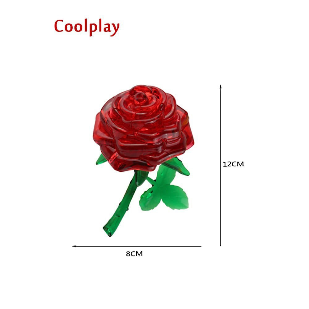 Puzzle 3d crystal rose