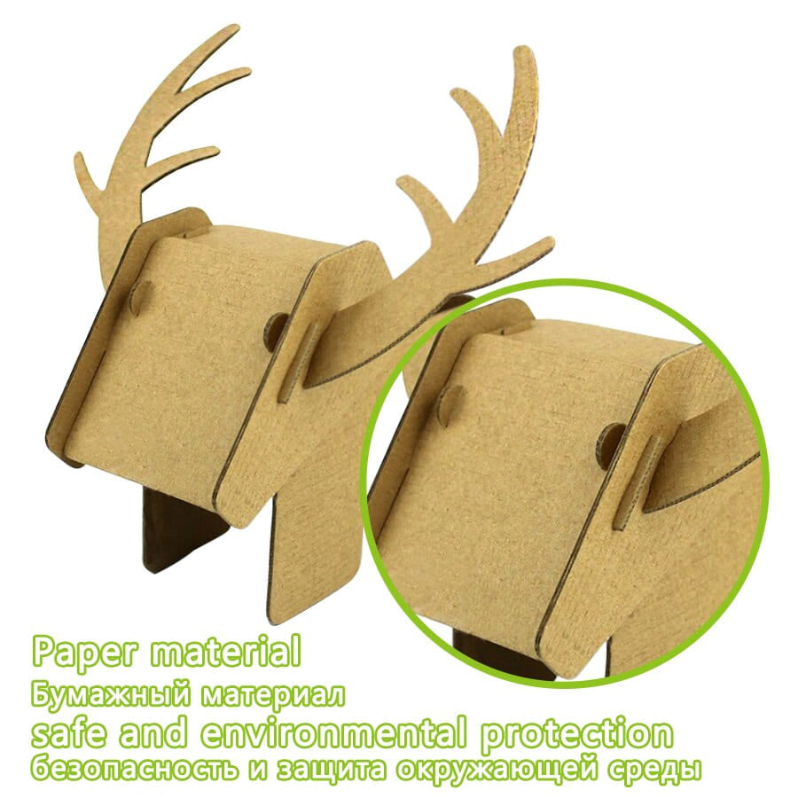 3d cerf entier carton puzzle