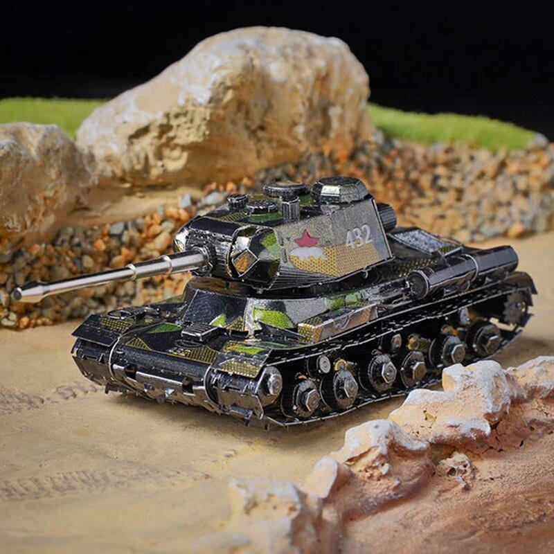 Puzzle 3d metal tank