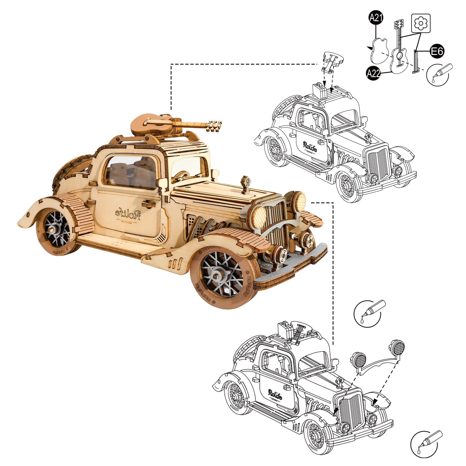 Puzzle 3d car