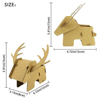 3d Puzzle cerf entier carton