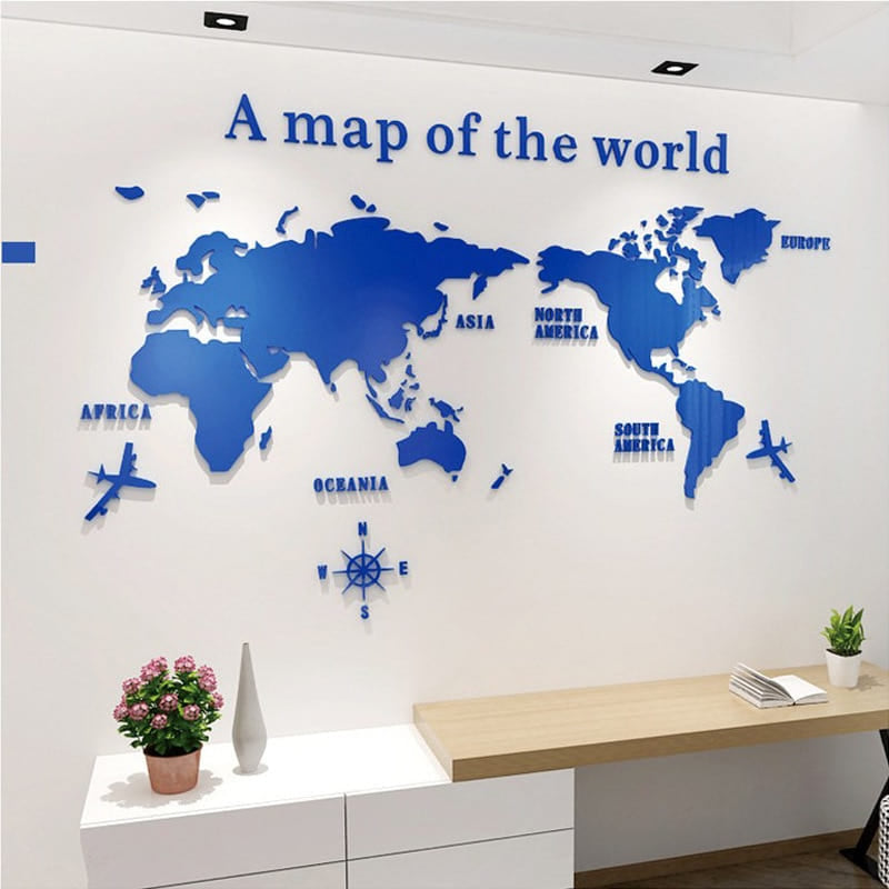 Puzzle 3d carte du monde