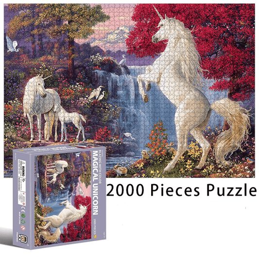 Puzzle 2000 pièces licorne