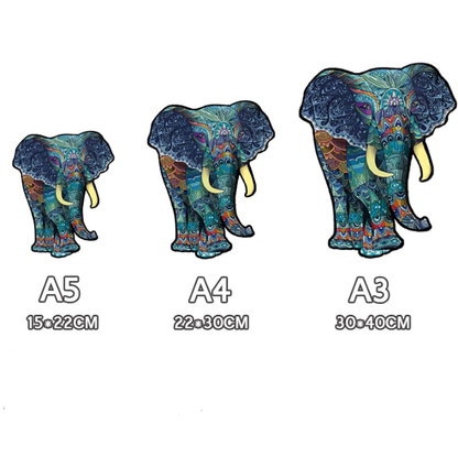 Puzzle éléphant en bois