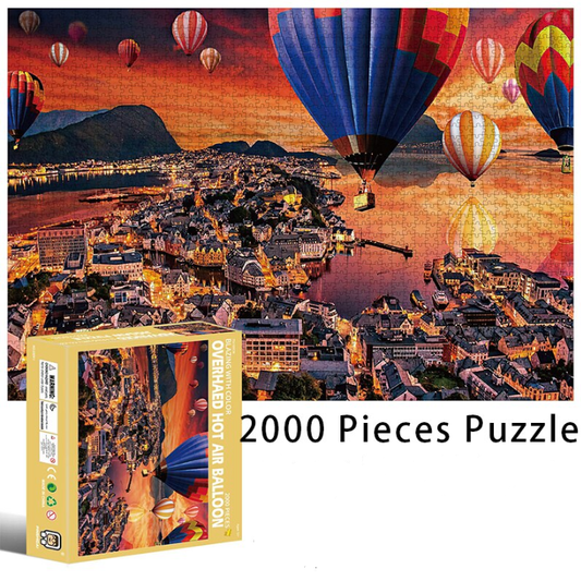 puzzles paysage montgolfière 2000 pièces