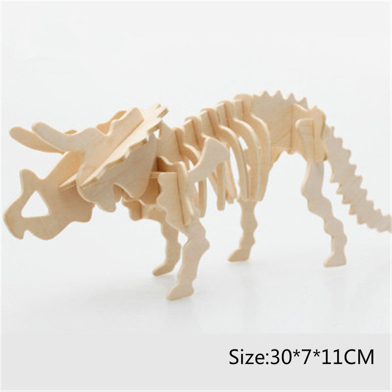 Puzzle 3d en bois dinosaure