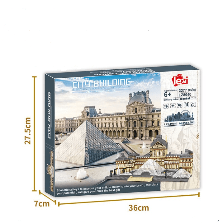 Puzzle 3D Louvre en plastique