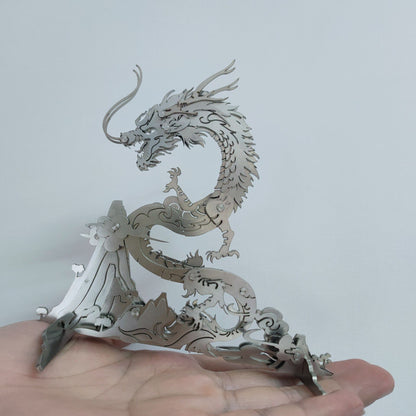 Puzzle 3d metal d'un dragon