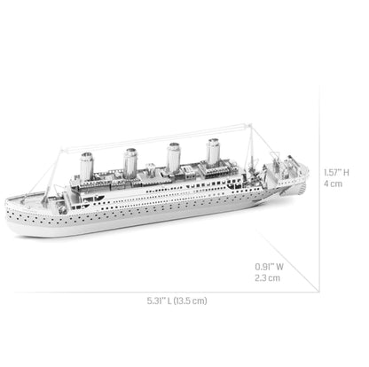 Puzzle 3D Metal Titanic de qualité