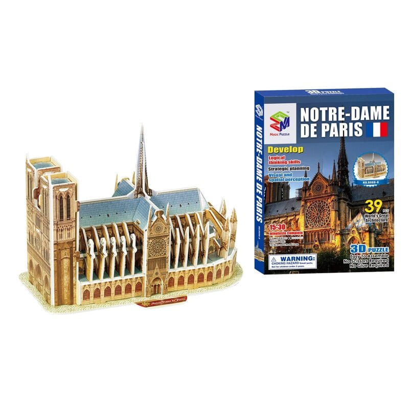 Puzzle 3D de Notre Dame de Paris