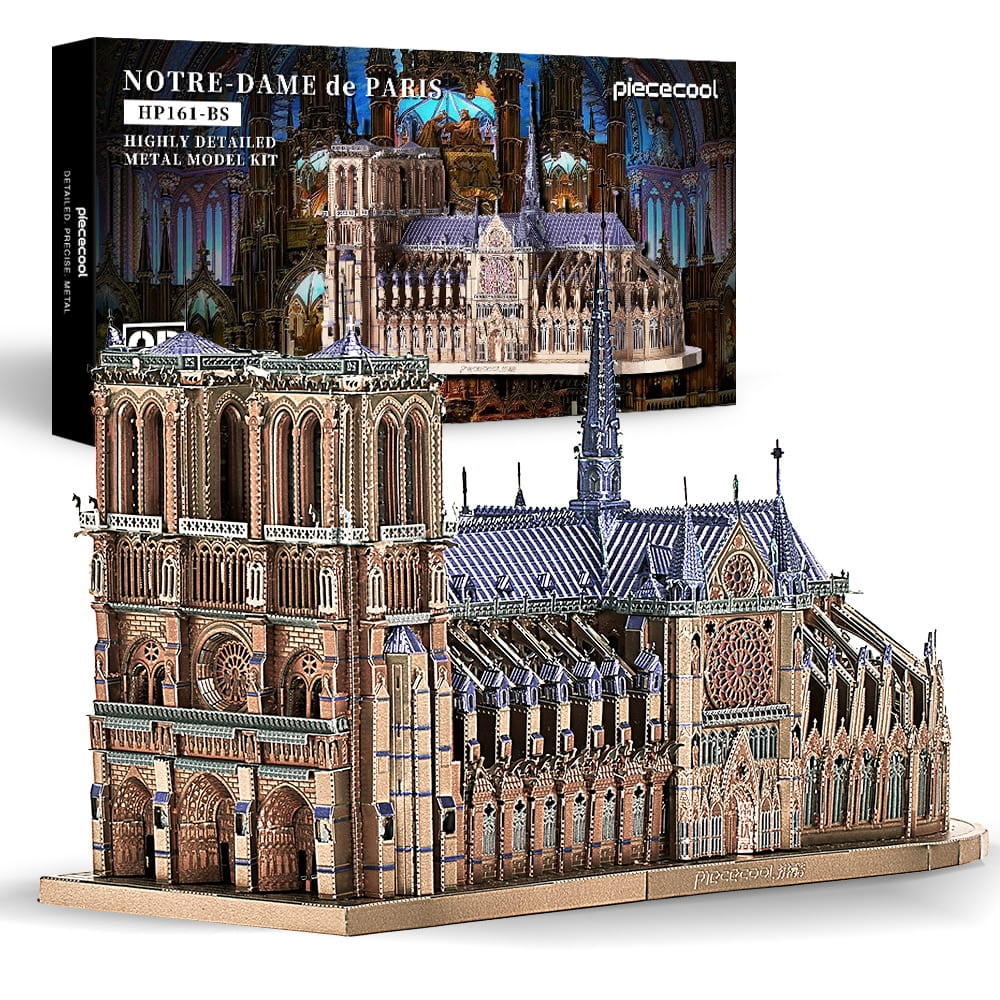 Puzzle 3d notre-dame de paris illuminée