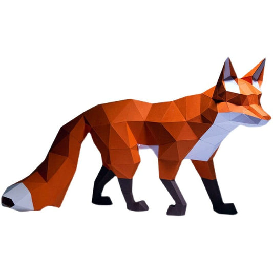 Puzzle 3D Renard en papier