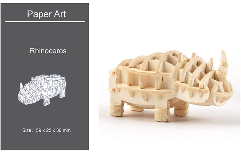 Puzzle en 3D Rhinoceros