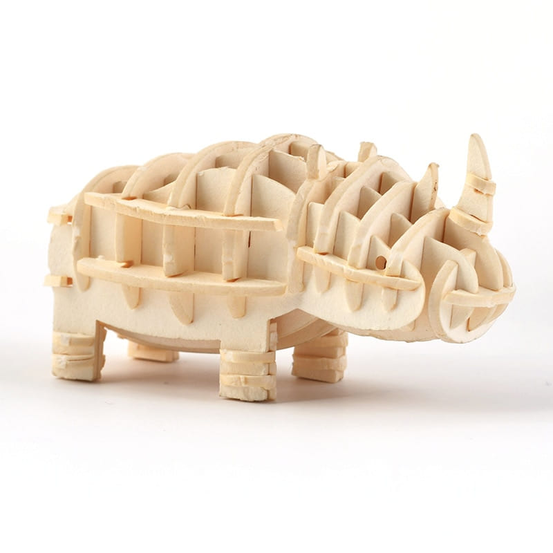 Puzzle 3D d'un Rhinoceros