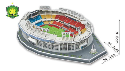 Puzzle 3d stade de foot