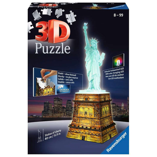 Puzzle en 3d statue de la liberté lumineux