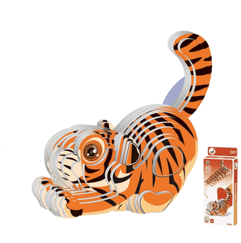 Puzzle 3D d'un Tigre