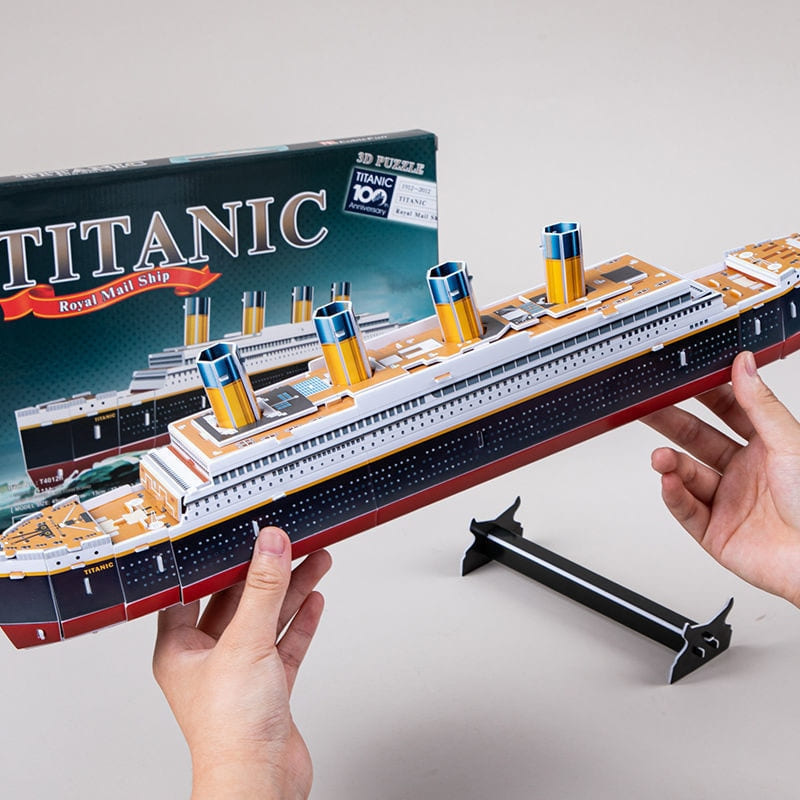 Puzzle 3D Titanic en papier