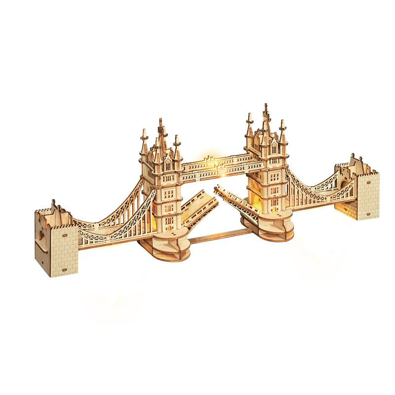 Puzzle 3D Tower Bridge Lumineux en bois