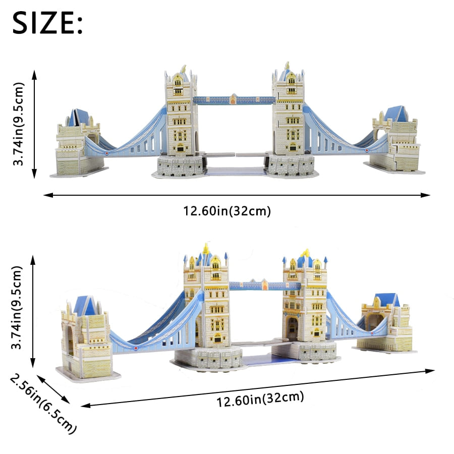 Puzzle 3D Tower Bridge en papier