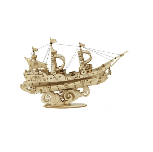 Puzzle 3D Vintage Ship en bois