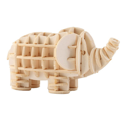 Puzzle 3d en bois elephant