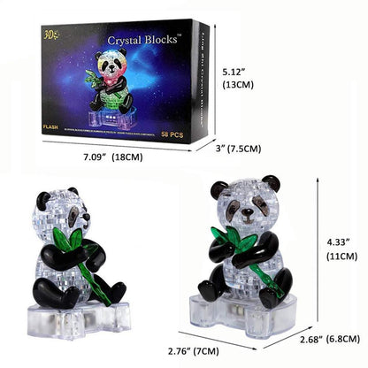 Puzzle en 3d Crystal Panda taille