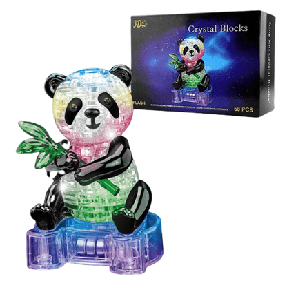 Puzzle en 3d crystal panda