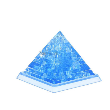 Puzzle 3d d'un crystal pyramid