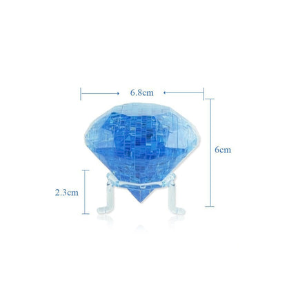 Puzzle trdimentionnelle diamant bleu