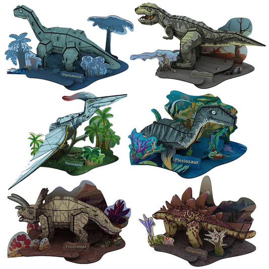 Puzzle en 3d dinosaure carton