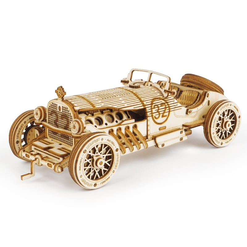 Puzzle 3d d'une Voiture en Bois