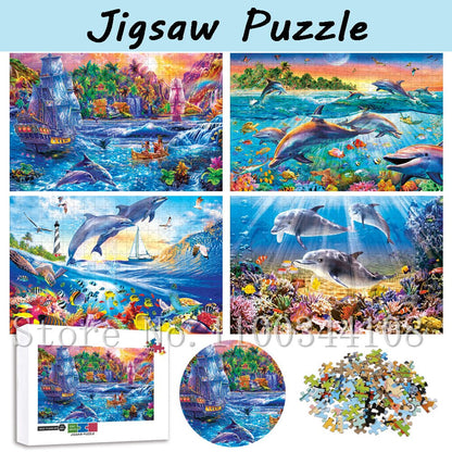 Puzzle 500 pieces dauphin