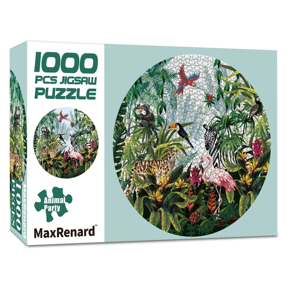 Puzzle Adulte 1000 Pièces Animaux en carton