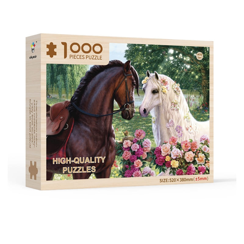 Puzzle Adulte Chevaux en bois