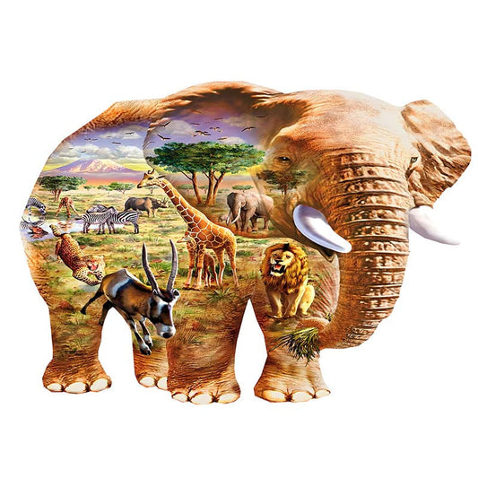 Puzzle Animaux Afrique en bois